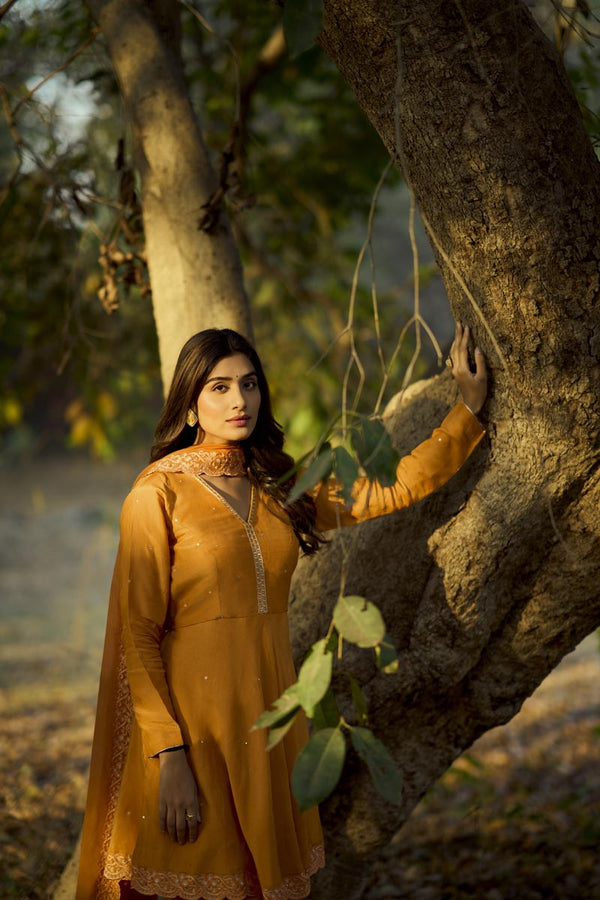 Orange Peplum set | TCT-713