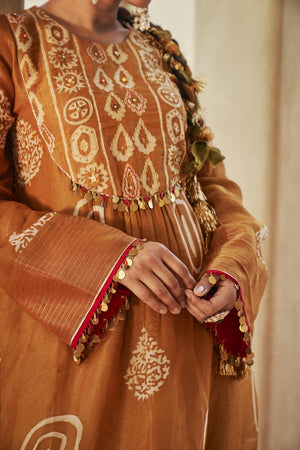 Mustard yellow yoke co-ord set | TCT-810