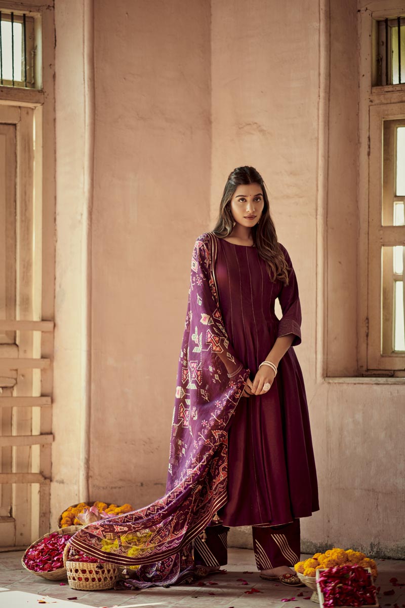 Wine Kali Kurta | TCT-722