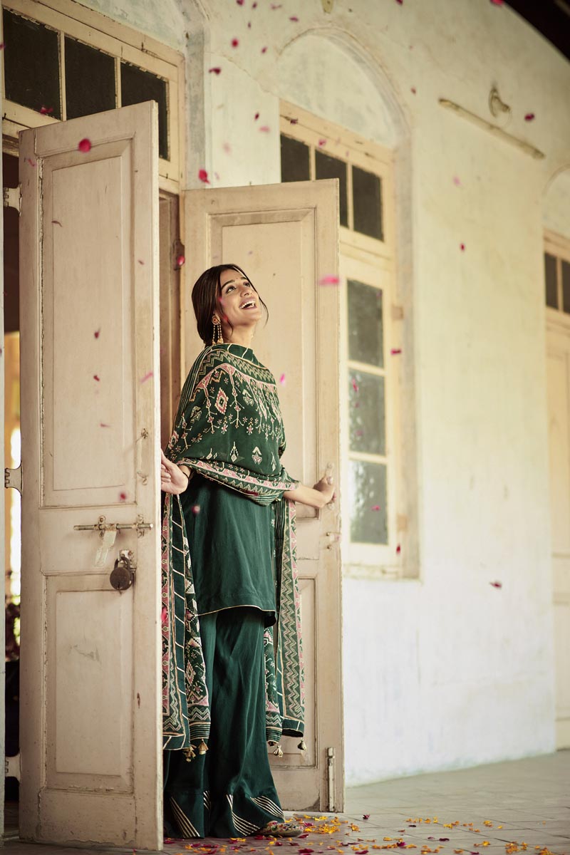 Pine Green Kurta set | TCT-721