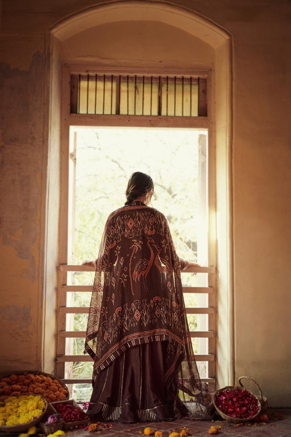 Brown Kali Anarkali | TCT-720