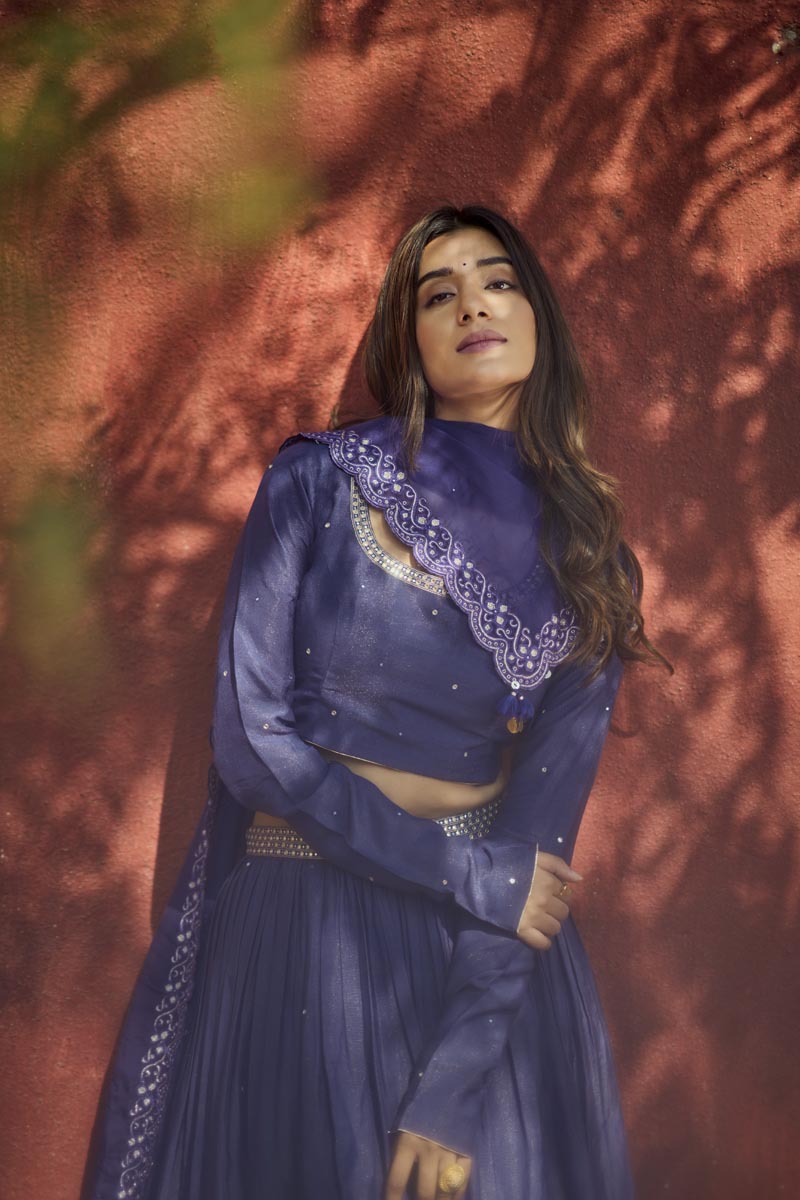 Purple Lehenga set | TCT-715