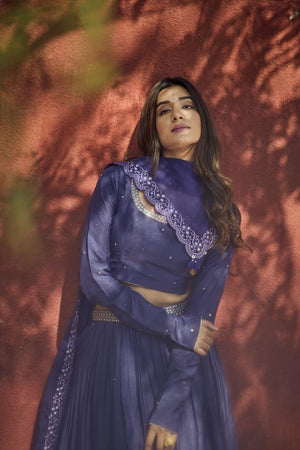 Purple Lehenga set | TCT-715