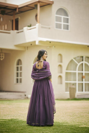 Purple Bustier + skirt + Dupatta | TCT-830