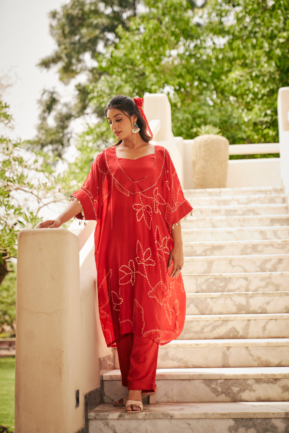 Deep V-Neck Kaftan | TCT-799
