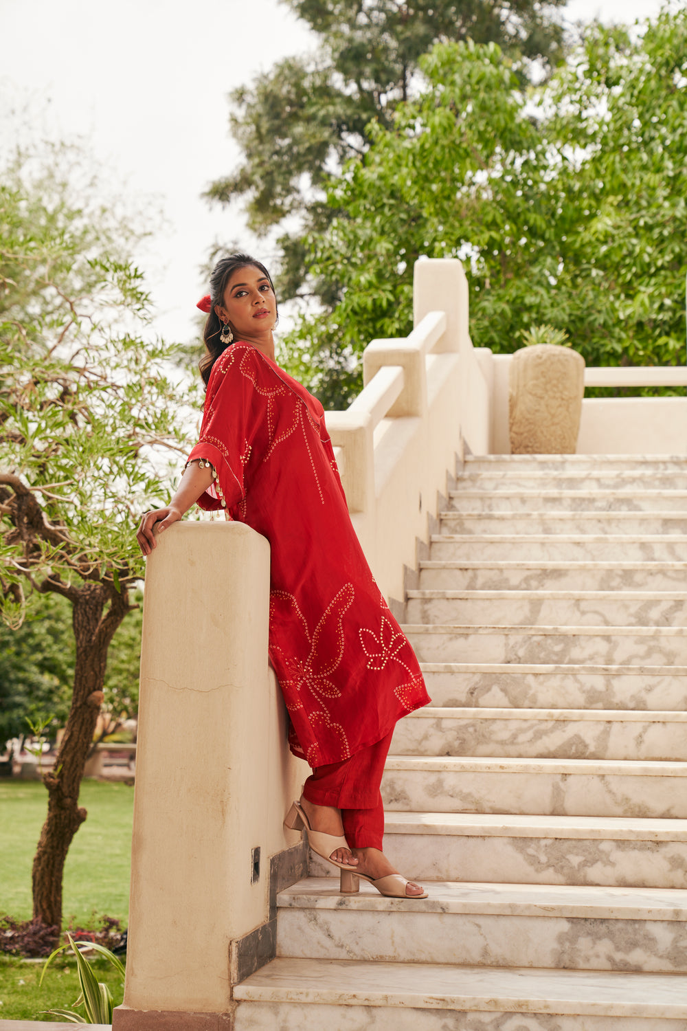 Deep V-Neck Kaftan | TCT-799