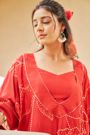 Deep V-Neck Kaftan | TCT-799