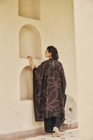 Black Kaftan Co-ord set | TCT-833