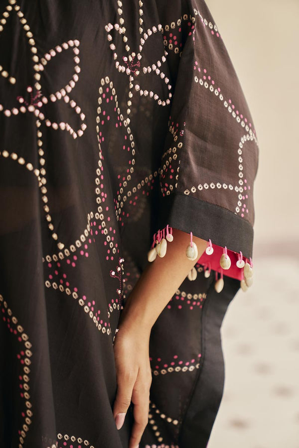 Black Kaftan Co-ord set | TCT-833