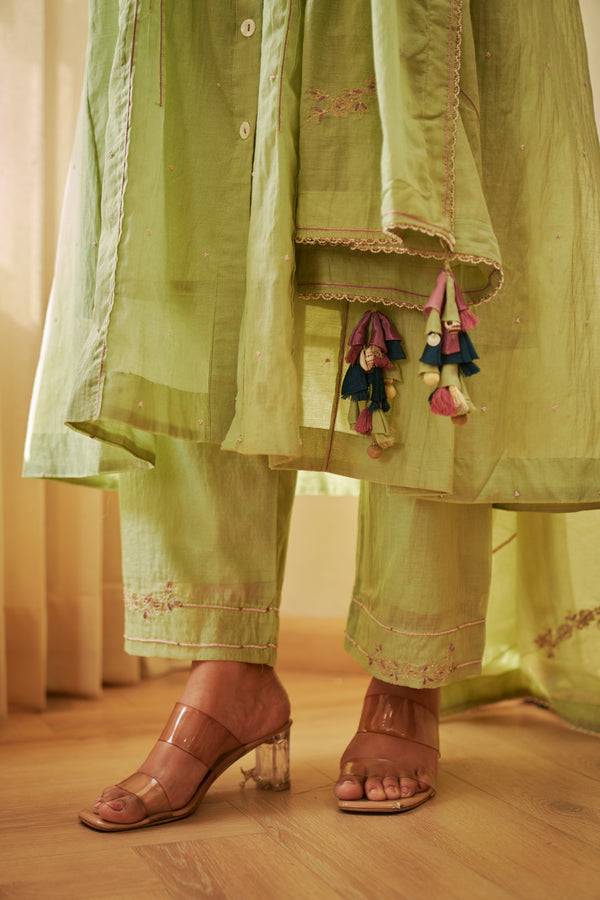 Mint Green Kurta Set | TCT-877