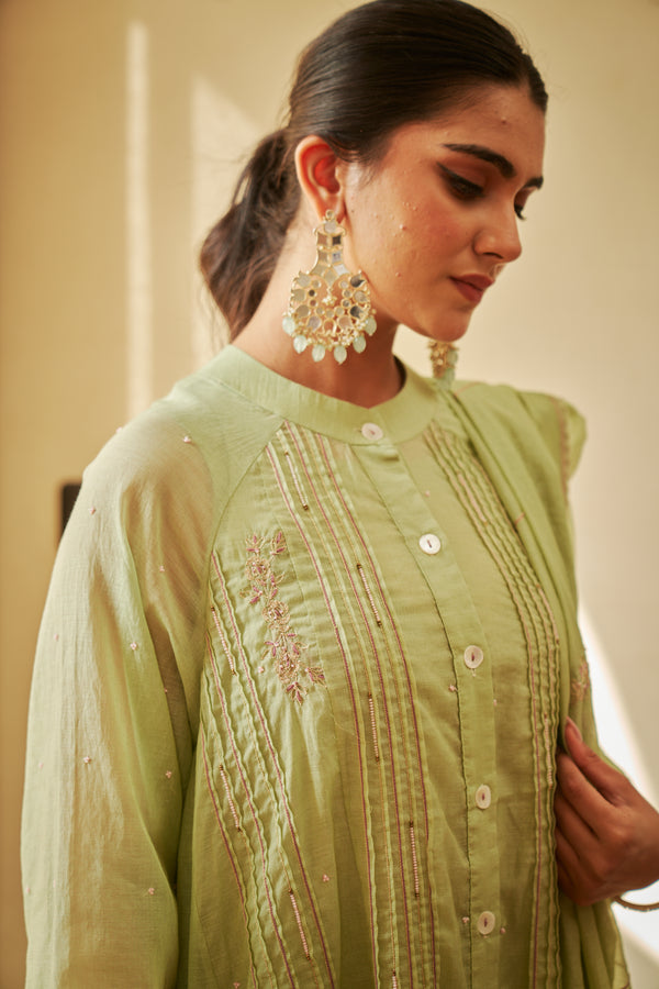 Mint Green Kurta Set | TCT-877