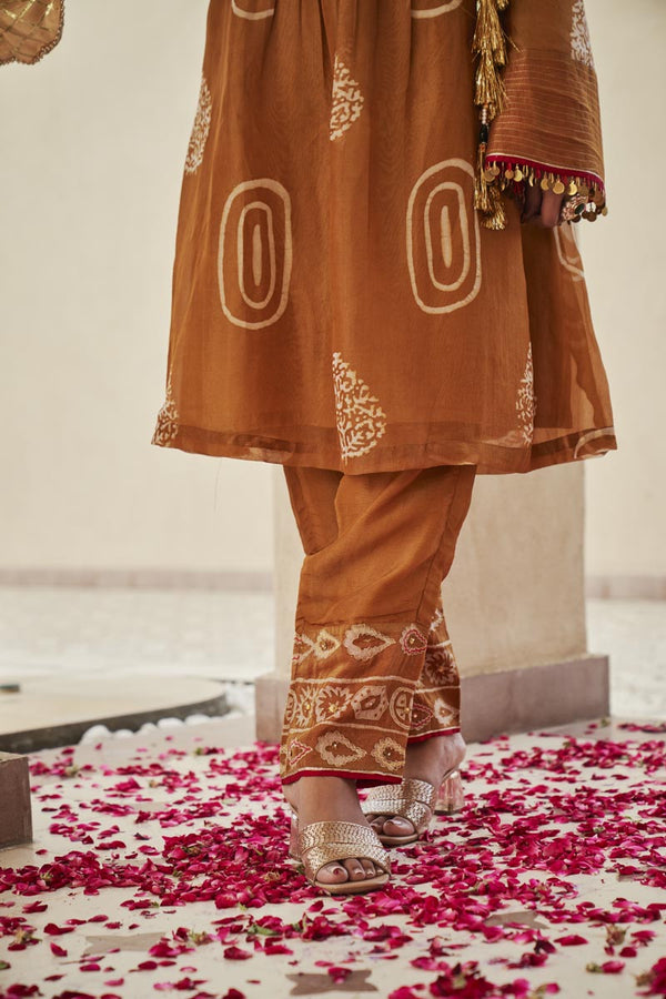 Mustard yellow yoke co-ord set | TCT-810