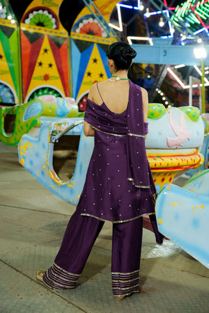 TCT - 978 | Deep Purple Kurta Set