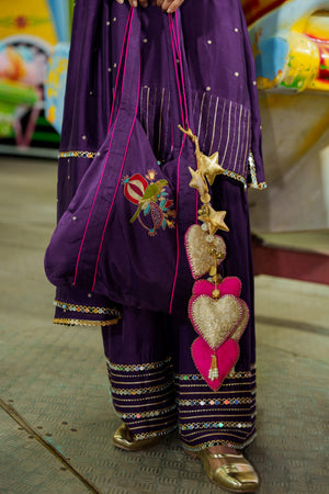 TCT - 978 | Deep Purple Kurta Set