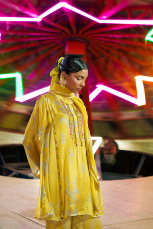 TCT - 999 | Mustard Yellow Co-ord Set