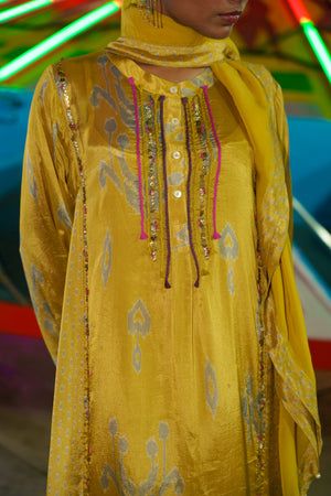 TCT - 999 | Mustard Yellow Co-ord Set