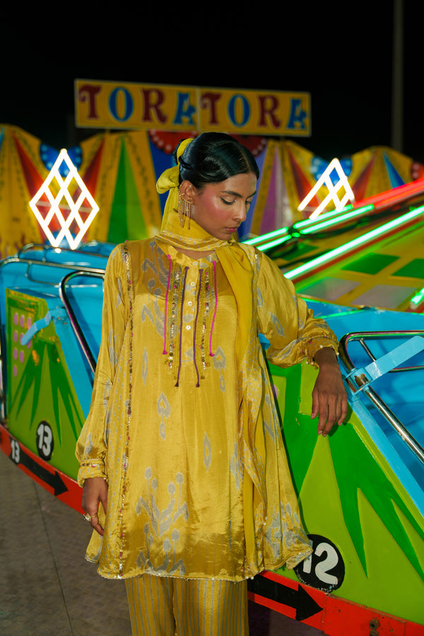 TCT - 999 | Mustard Yellow Co-ord Set