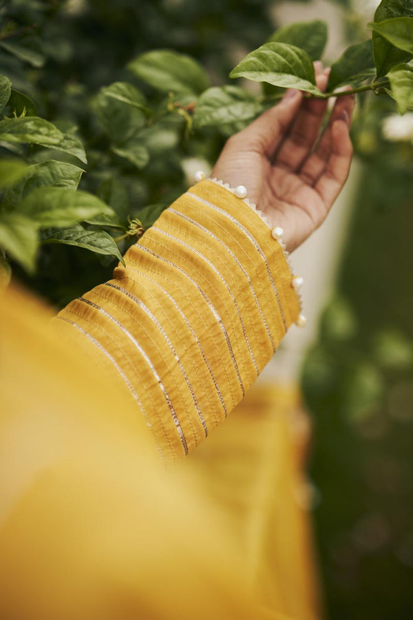 Yellow Inner + Palazzo + Jacket + dupata | TCT-844