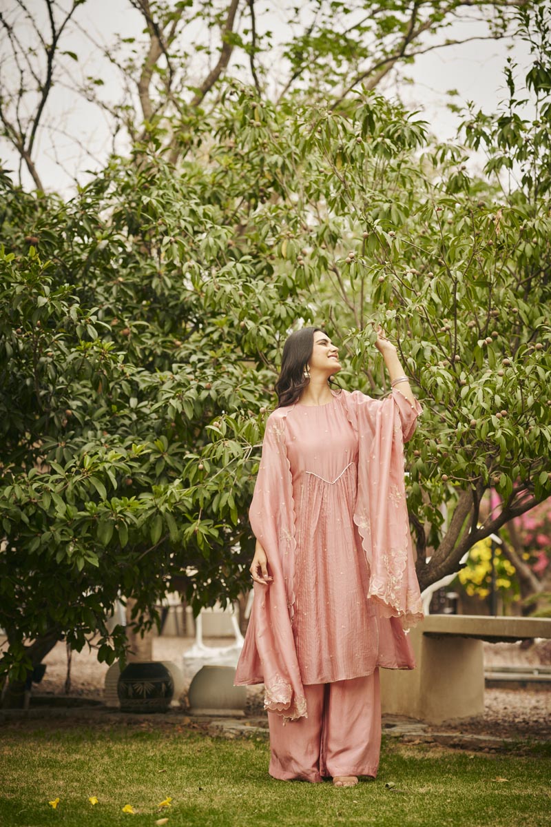 Patsel Pink Kurta set | TCT-849