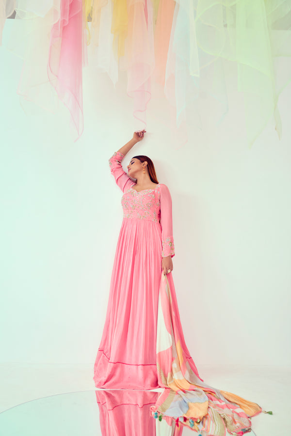 Pink Anarkali | TCT-737