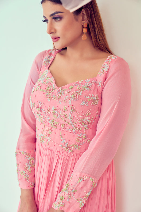 Pink Anarkali | TCT-737