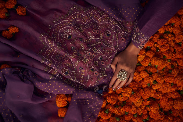 Purple Anarkali and Dupatta | TCT-552