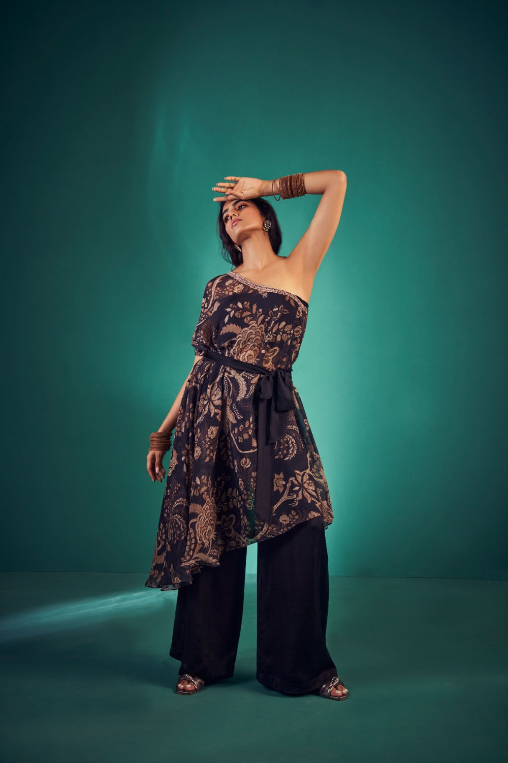 One Shoulder Co-ord Set | TCT-560
