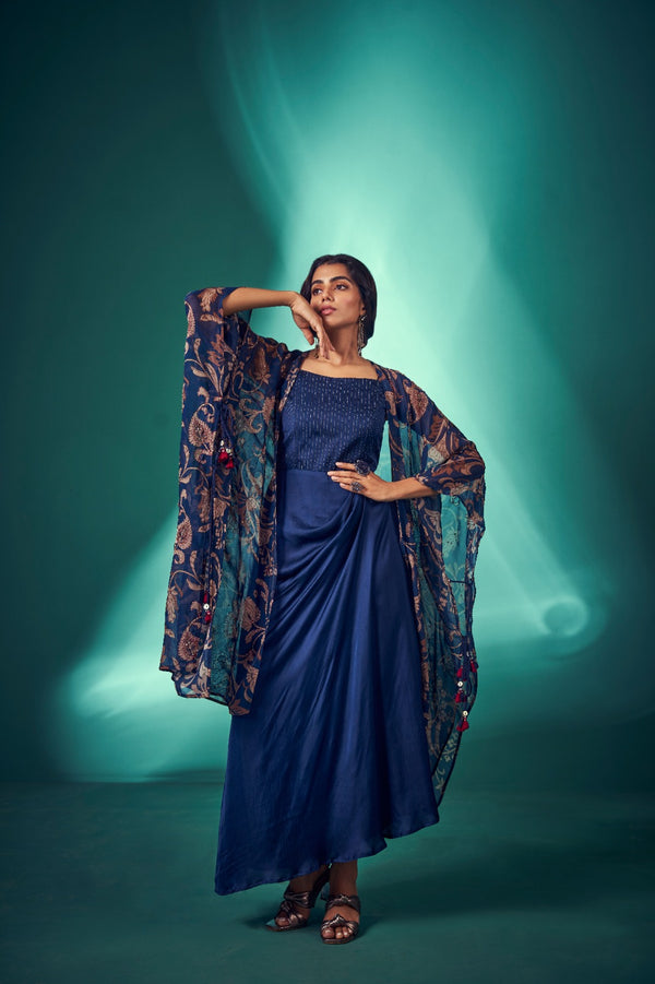 Maxi Gown Paired with Jacket | TCT-559