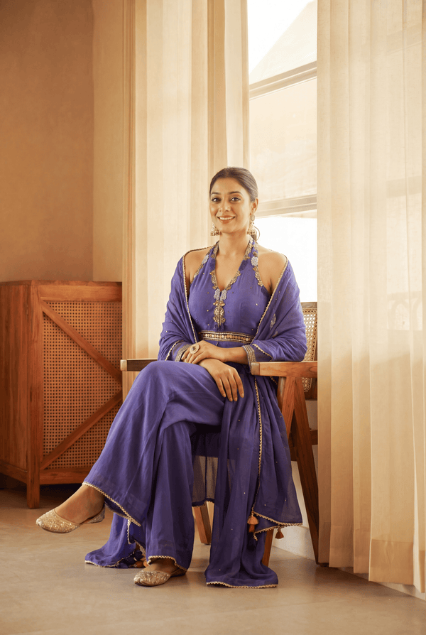 TCT-920 | Halter Neck Anarkali Set