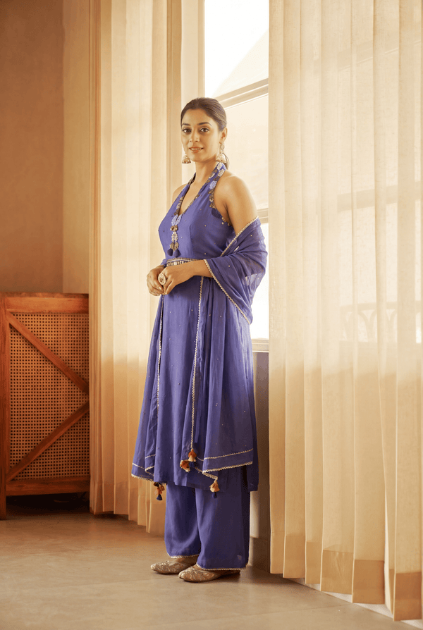 TCT-920 | Halter Neck Anarkali Set