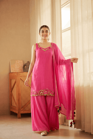 TCT-917 | Fuschia Pink kurta set