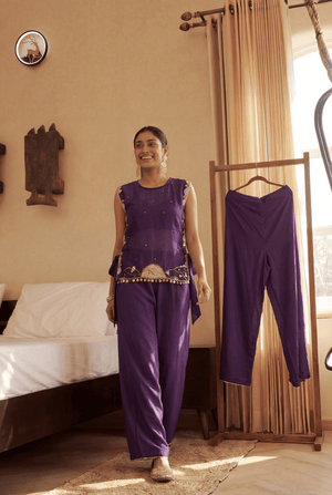 TCT-919 | Deep Purple Bib Set