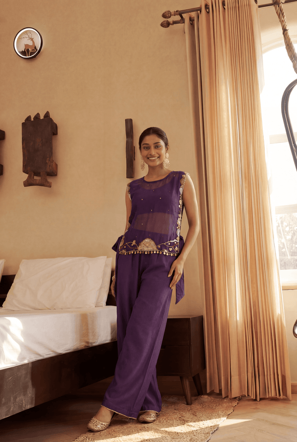 TCT-919 | Deep Purple Bib Set