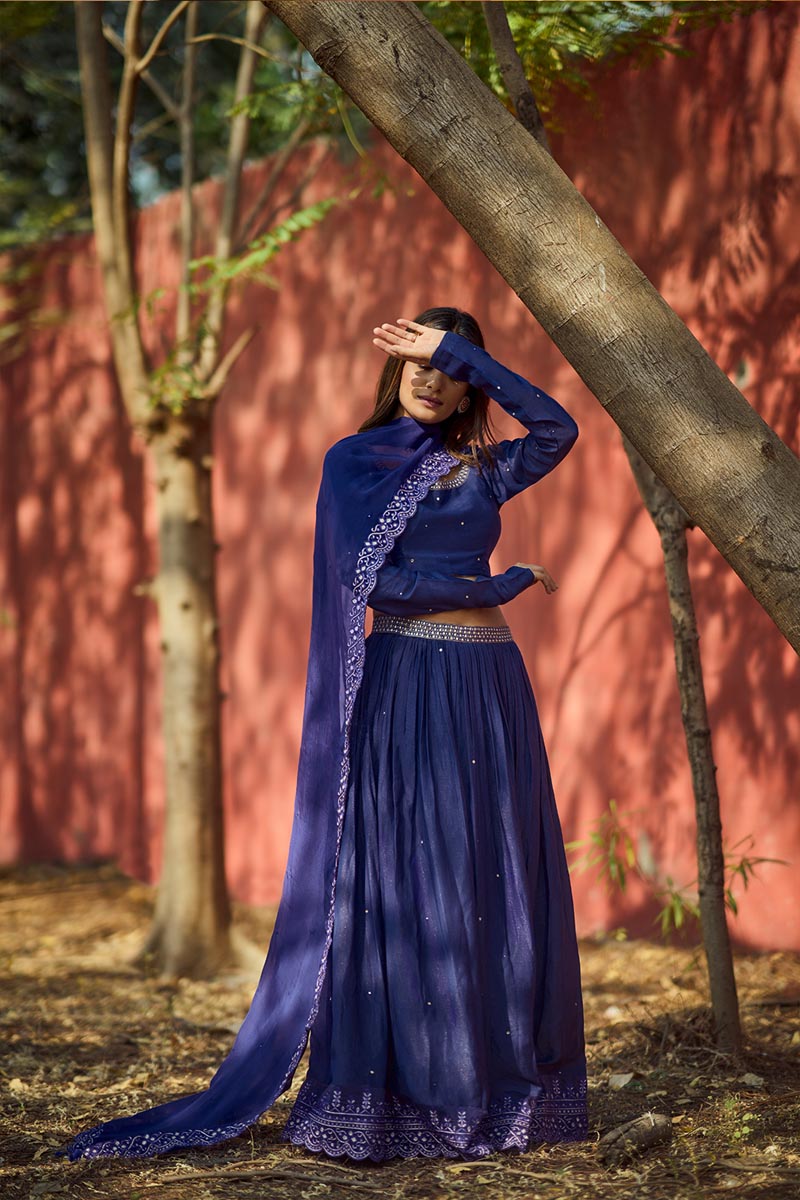 Purple Lehenga set | TCT-715