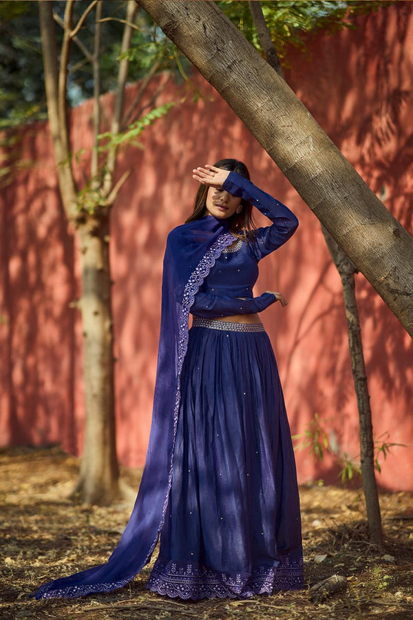 Purple Lehenga set | TCT-715