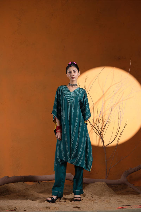 V-Neck Kaftan Co-ord set | TCT-774
