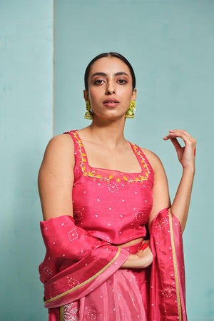 Coral Pink Lehanga Set | TCT-781